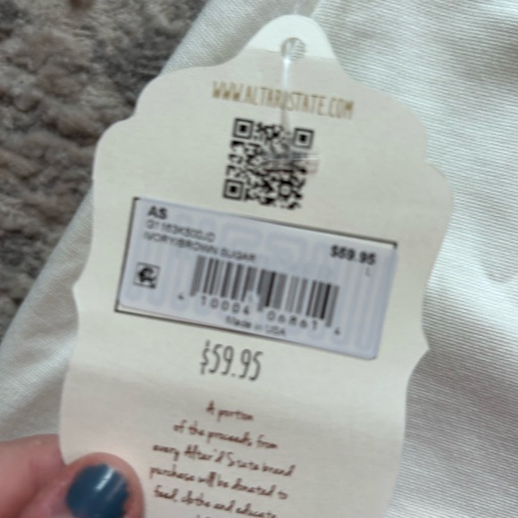 Altar’d State Brown and White Mini Skirt — NWT - Picture 8 of 9